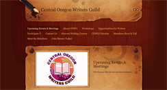 Desktop Screenshot of centraloregonwritersguild.com