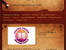 Tablet Screenshot of centraloregonwritersguild.com